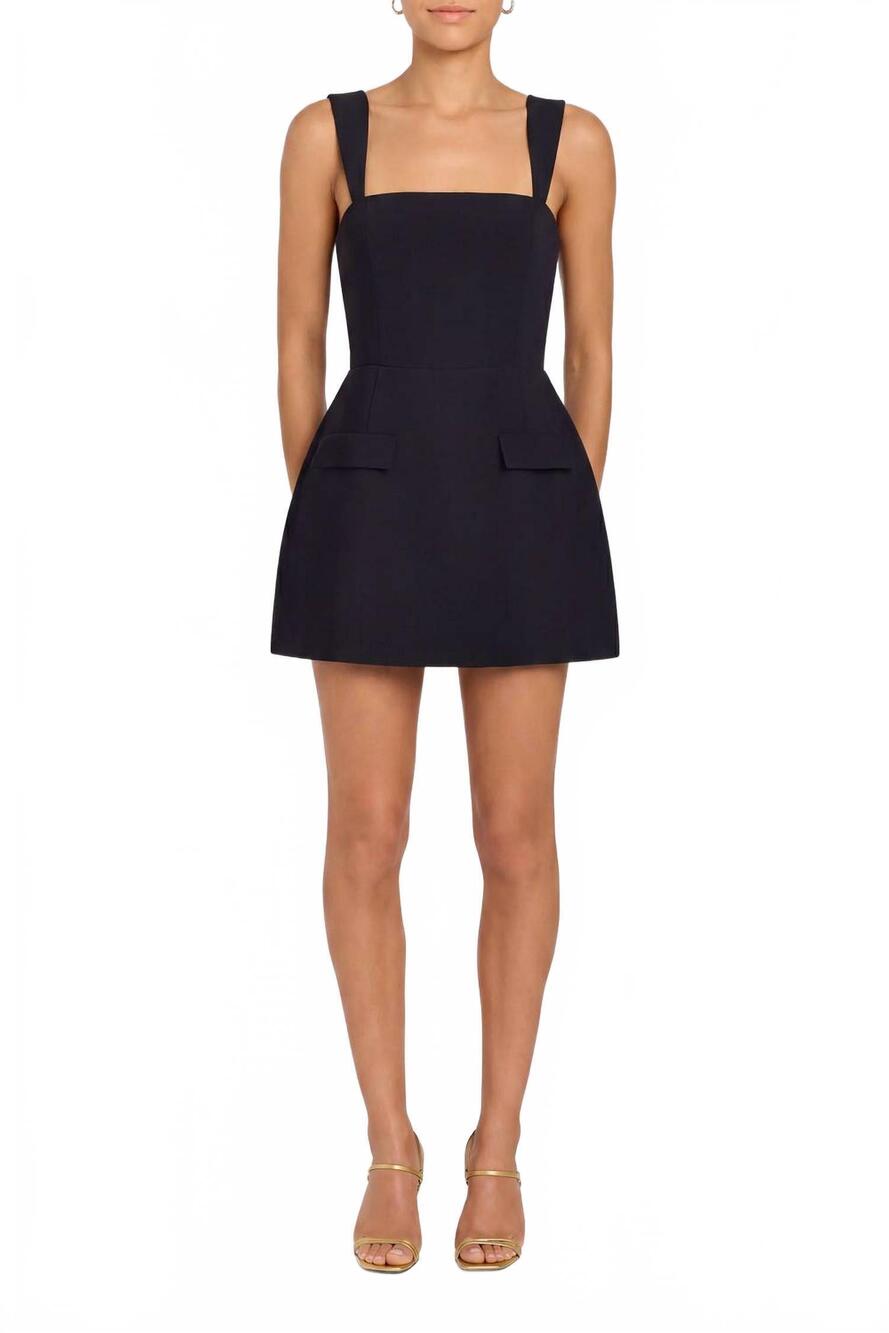 NEW AMANDA UPRICHARD bethany skort romper in black